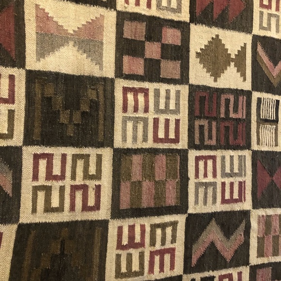 Woven Wool Boho Rug - Picture 5 of 5